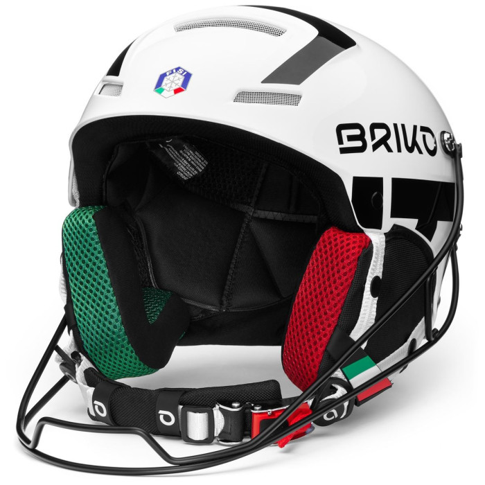 Kask Briko SLALOM FISI Shiny White Black
